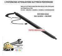 Per Ford Kuga 12/2012-6/2020 Pistoncino Elettrico Post. Sx C/Chiusura Autom.6pin