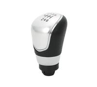 Per Ford MK7 2008-2015 Per Focus MK2 FL 2008-2011 Per C-max Pomello Cambio | Impugnatura Asta Cambio Parti di automobili con maniglia a leva per testa a bastone per auto a 5/6 velocità(Silver 6 thread)