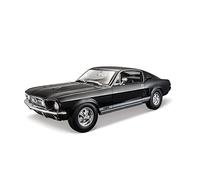 Per Ford Mustang GT 1967 1968 1 18 Simulazione Diecast In Lega Modello Di Auto Decorazione Giocattolo Collezione(Nero)