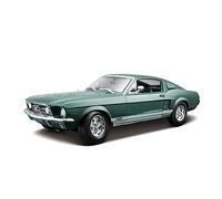 Per Ford Mustang GT 1967 1968 1 18 Simulazione Diecast In Lega Modello Di Auto Decorazione Giocattolo Collezione(verde)
