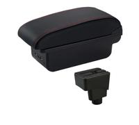 Per Ford Per EcoSport 2013 2014 2015 2016 2017 Box Bracciolo Auto Console Centrale Braccio Supporto Gomito Scatola Custodia Auto MTVTFECEWG(C1 Red Line 3USB)