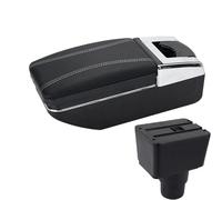 Per Ford Per EcoSport 2018-2024 Bracciolo Per Auto Modificato, Scatola Portaoggetti Multifunzione, Accessori Per Console Centrale Rifiniture interne(A white line)