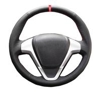 Per Ford Per Fiesta 2008-2017 Per Ecosport 2014-2017 Coprivolante Per Auto In Pelle Artificiale Nera Cucita A Mano Fai Da Te(6-Red Blue)