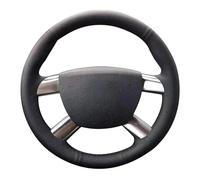 Per Ford per Focus 2 2005-2011 Coprivolante in pelle cucito a mano(Giallo)