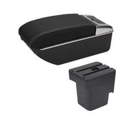 Per Ford Per Focus Per Mk2 Scatola Bracciolo Auto Accessori Dettagli Interni Portaoggetti Parti Retrofit Auto Console Centrale(B3 Black white 7USB)