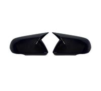 Per Ford Per Mustang 2015-2020 US Car Rearview Side Mirror Cover Wing Cap Esterno Porta Posteriore Custodia Adesivo Fibra Carbonio Tappi Specchietto Retrovisore(Nero,With Light)