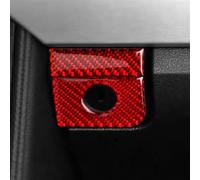 Per Ford Per Mustang 2015-2021 Interruttore Vano Portaoggetti Decorazione Scatola Portaoggetti Pulsante Adesivi Per Auto In Fibra Di Carbonio Rossa Accessori Interni Interni Accessori