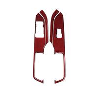 Per Ford Per Mustang 2015-2021 Pannello Controllo Finestrino Bracciolo Portiera Copertura Decorativa Adesivi Auto In Fibra Di Carbonio Rossa Accessori Interni Interni Accessori