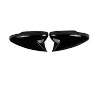 Per Ford Per Mustang Per Mach E Per Mach-E 2021 2022 Car Rearview Side Mirror Cover Caps Trim Fibra Di Carbonio Nero Lucido Corno Di Bue Side Mirror Cap(Glossy Black)