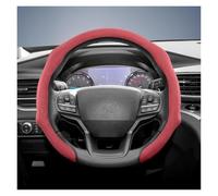 Per Ford, per Puma, per Fusion Mk5, coprivolante in pelle scamosciata con chiusura a scatto, volante a forma di O(Borgogna)