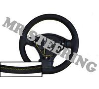 Per Ford Puma 97-02 Qualità Italiana Copertura Del Volante IN Pelle Giallo Punto