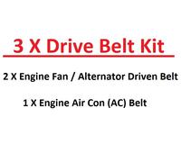 Per Ford Ranger 2.5D Alternatore Ausiliaria Cinghia Ventilatore X 2 AC X 1 1999
