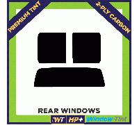 Per Ford Ranger 4-door Pick Up 01-06 Carbonio Pre Taglio Pellicola Finestrini