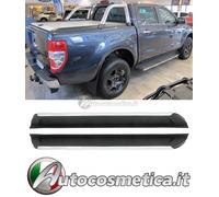 PER FORD RANGER T6 2011-2020 PEDANE LATERALI SOTTOPORTA MINIGONNE ALLUMINIO ABS