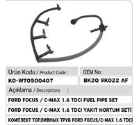 PER FORD TRANSIT MK7 MK8 CUSTOM 2.2 TDCi INIETTORE CARBURANTE TUBO FUORIUSCIT...