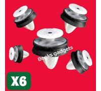 Per Ford Vari Modelli Kit 6pz Bottone Clip Fissaggio Porta Pannello
