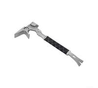 Per forgiato Acciaio Multi Tool Hammer Pry Bar Nero per forgiato | Design 4 in 1, martello per ascia e chiodi, barra di leva in acciaio massiccio, per attività all'aperto di salvataggio