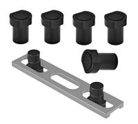 per fori per cani, 19/20 mm, con inserto antiscivolo per cuscinetto - freno per pioli da banco da lavoro | per la produzione di mobili in officina con serraggio, segatura, levigatura