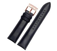 per fossili BQ2363/2453 ME3099 3052 3054 FS5380/5453 FS4735 FS4812 Cingcio di mucca Cinta d'oro venata Vintage Voline in pelle 20 22mm (colore: oro rosa blu, dimensioni: 24mm)