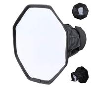 per fotocamera - Diffusore pieghevole | Riflettore | 20 cm formatore di luce con scheda grigia per DSLR universale portatile per studio fotografico in nylon bianco