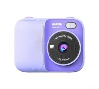 per fotocamera per istantanea con 3 Rotoli per carta Inclusi | Schermo IPS HD 2.4 pollici, visione per chiara, pulsanti grandi, ideale per mani piccole, uso facile(Purple)
