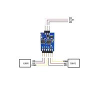 Per FPV Traverse Camera Commutatore Video Bidirezionale un Tre Vie Interruttore Elettronico Modulo Video di Commutazione Telecomando