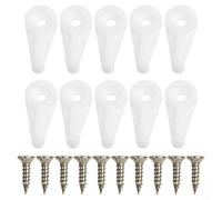 per frameless Specchio Holder 20pcs plastica staffa a parete per (D 50pcs) | Design in plastica trasparente, per un look invisibile, tiene il vetro sicuro, include viti, facile installazione a parete