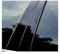 Per Freed GB3 GB4 2008 2009 2010 2011 2012 2013-2016 Trim Mirror Sticker Window Door Column B C Pillars Post Cover Pilastri lucidati(Nero)