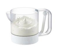 per frullare le uova - Contenitore per frusta con pressa manuale semiautomatica da 18,5x11,5x10,6 cm, strumento per mescolare gli alimenti da cucina, a presa facile con miscelazione rap