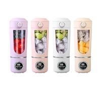 per frullatore elettrico, ricaricabile tramite USB, spremiagrumi personale per cucina, palestra, ufficio, frullati con blocco di sicurezza, frullatore da viaggio, per frullati per donne
