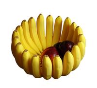 per frutta a forma di banana - Contenitore per snack decorativo, da cucina novità, ciotola per banana in ceramica | Design curvo con smalto liscio per esposizione tavolo da pranzo e