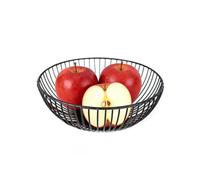 per frutta in filo metallico, elegante per frutta da 28 cm, moderno cestino per snack in ferro, design ventilato, mantiene la frutta , ideale per eleganti decorazioni da tavola in