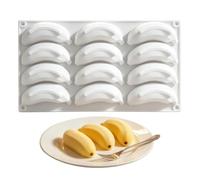 Per Frutta In Silicone Cioccolato A Forma Di Banana Realistico 12