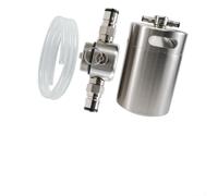 Per fusto sottile a doppia sfera per mini rubinetto, in acciaio inossidabile con O-ring in EPDM, punta a basso profilo da 45 PSI per fusti di birra standard commerciali e casalinghi, nero