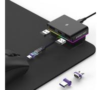 per G Pro X Superlight 2 Gaming Mouse Dock di ricarica per Razer Viper V3 Pro (2024), PRO X Superlight 2 Lightspeed e USB C Mouse Wireless Universale Caricatore da Tavolo Magnetico RGB Gaming Room/Man