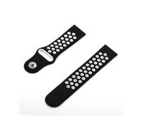 (per Galaxy Active2-16 Nero bianco) Cinturino in silicone per Samsung Galaxy Watch 4 Classic Strap Gear