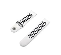 (per Galaxy Active2-2 Bianco con nero) Cinturino in silicone per Samsung Galaxy Watch 4 Classic Strap