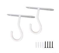 Per ganci da soffitto per interni per piante per formiche che utilizzano Q235 Steel MFor ateriFor al per StructurFor al ReliFor abilità per e servizio a lungo termine (bianco 2,5 pollici)