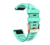 Per Garmin Fenix 7S/5S Plus/6S/5S/Instinct 2S/D2, cinghia di silicone morbido a forma rapida da 20 mm con fibbia rosa silicone Stradati di ricambio rapido.