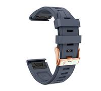 Per Garmin Fenix 7S/5S Plus/6S/5S/Instinct 2S/D2, cinghia di silicone morbido a forma rapida da 20 mm con fibbia rosa silicone Stradati di ricambio rapido.