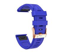 Per Garmin Fenix 7S/5S Plus/6S/5S/Instinct 2S/D2, cinghia di silicone morbido a forma rapida da 20 mm con fibbia rosa silicone Stradati di ricambio rapido.