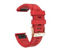 Per Garmin Fenix 7S/5S Plus/6S/5S/Instinct 2S/D2, cinghia di silicone morbido a forma rapida da 20 mm con fibbia rosa silicone Stradati di ricambio rapido.