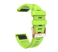 Per Garmin Fenix 7S/5S Plus/6S/5S/Instinct 2S/D2, cinghia di silicone morbido a forma rapida da 20 mm con fibbia rosa silicone Stradati di ricambio rapido.