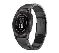 Per Garmin Fenix 7X Pro 51mm cinturino in acciaio inossidabile tartarugato 26m