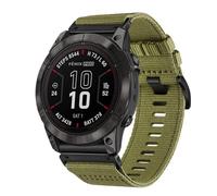 Per Garmin Fenix 7X Pro Nylon Canvas Quick Release 26mm Cinturino per orologio