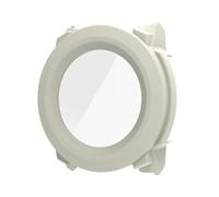 Per Garmin Instinct 3 Custodia Protettiva con Protezione dello Schermo, Paraurti Rigido in PC, Copertura Antiurto Leggera con Vetro Temperato (45mm Bianco)