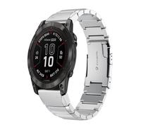 Per Garmin Quatix 7 cinturino in acciaio inossidabile da 22 mm con guscio di tar
