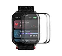 Per Garmin Venu X1 2Pcs Screen Screen Screen Screen ENKAY HAT PRINCE 3D Curved PC + PMMA Ultra Clear Film Black