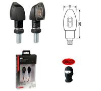 PER GAS GAS COPPIA DI FRECCE A LED OMOLOGATE PER MOTO MICRO 12V LUCE ARANCIO
