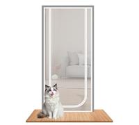 per gatti - in rete resistente ai gatti interni con cerniera - Escape Proof Gate per tenere gli animali strisce adesive forti incluse per salvare i problemi